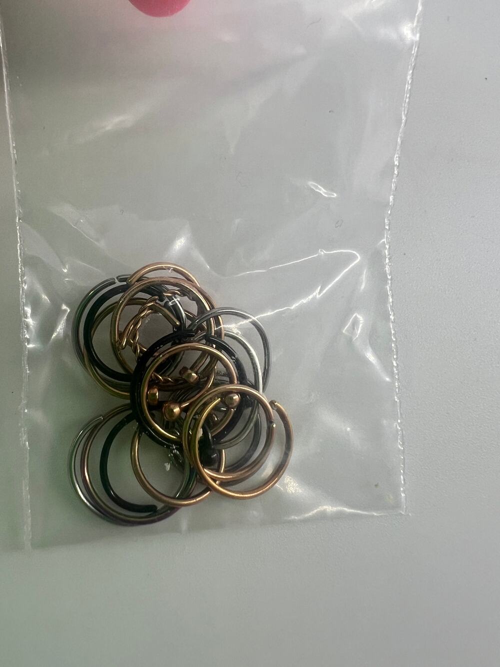 Nose Rings Many Gauges Silver Gold Twist Hoops Multicolor Piercing